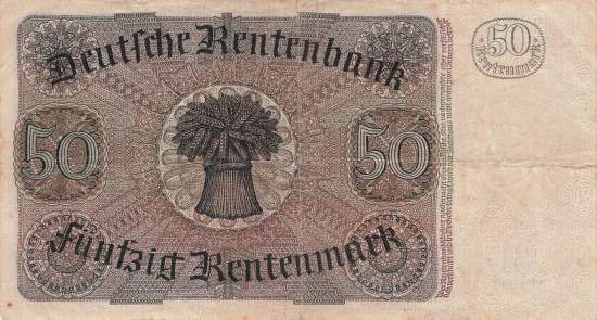 50 Rentenmark 1934 Ro.165 A